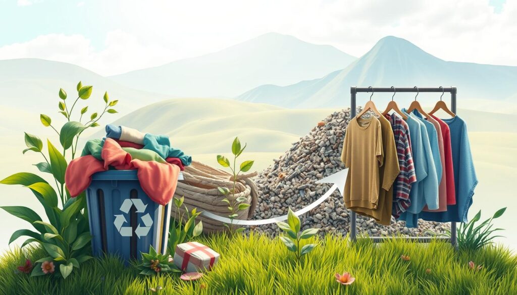 Ciclo di vita abbigliamento rifiuti tessili