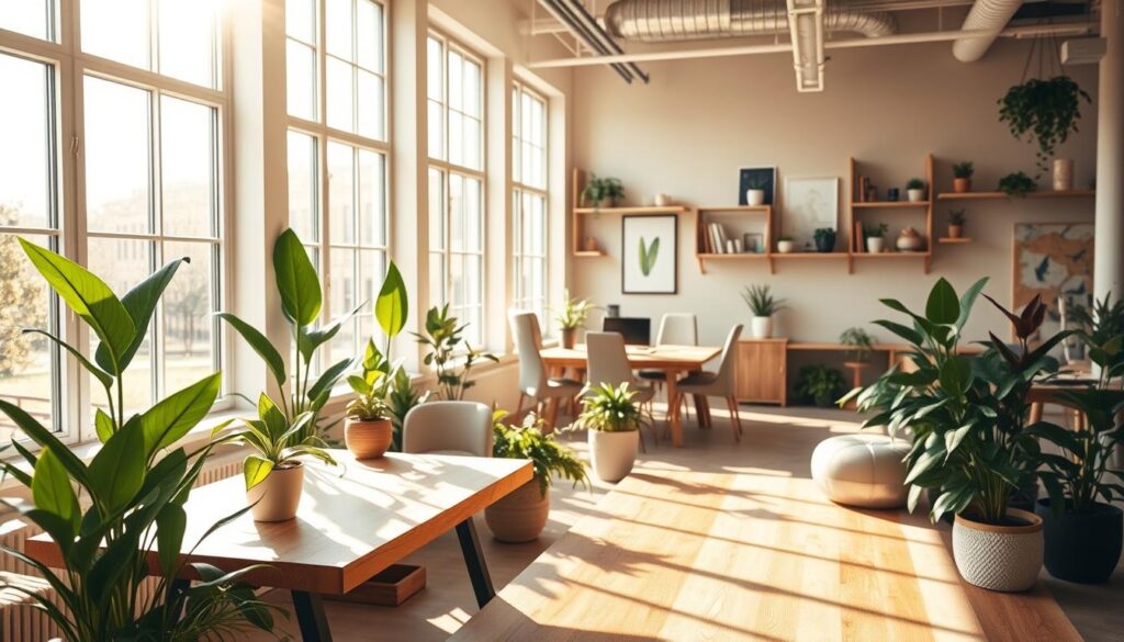 illuminazione spazio lavoro ecologico