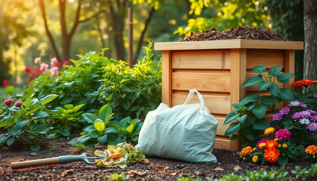 posizione compostiera giardino