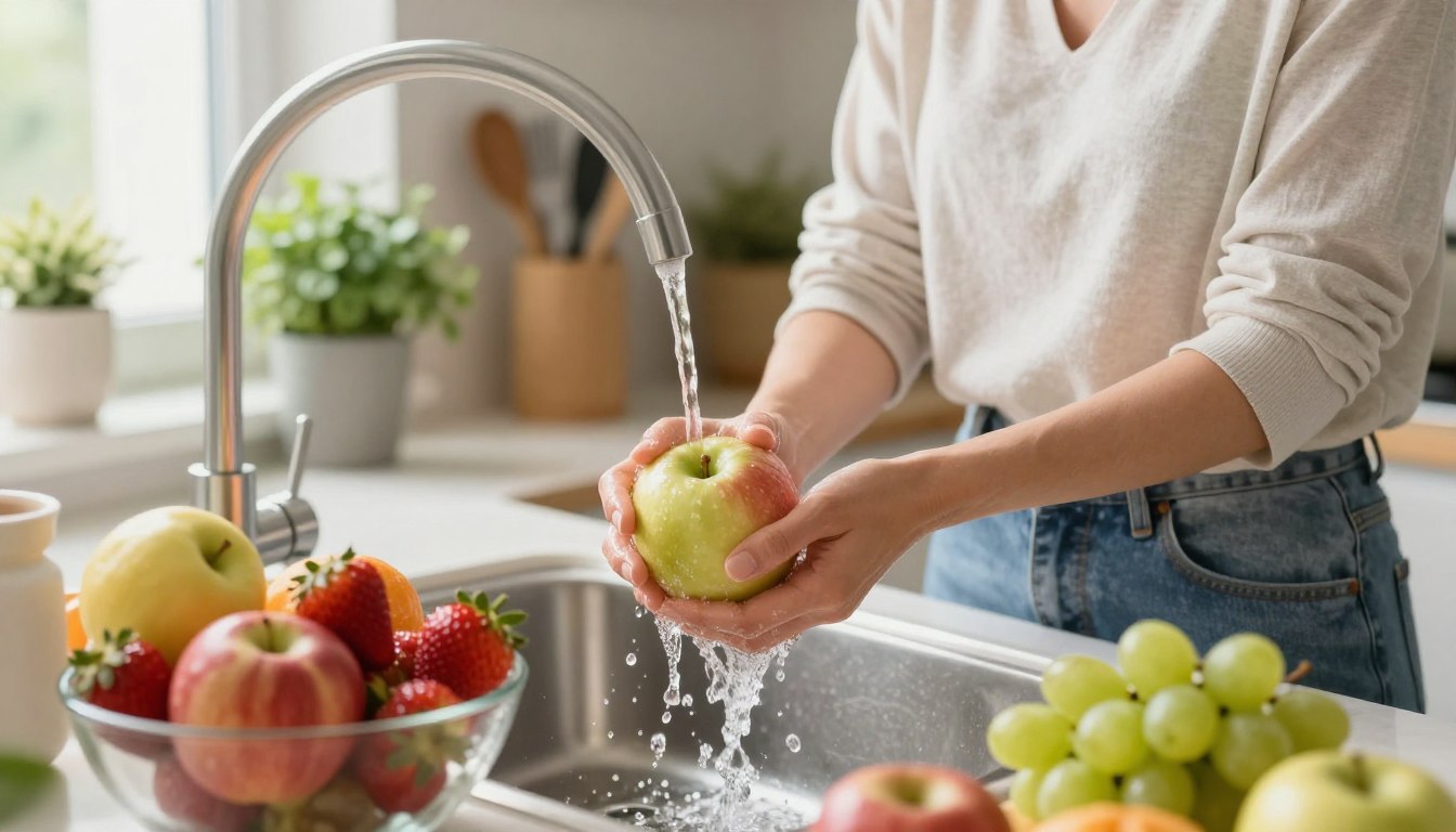 Come lavare la frutta per ridurre i residui di pesticidi