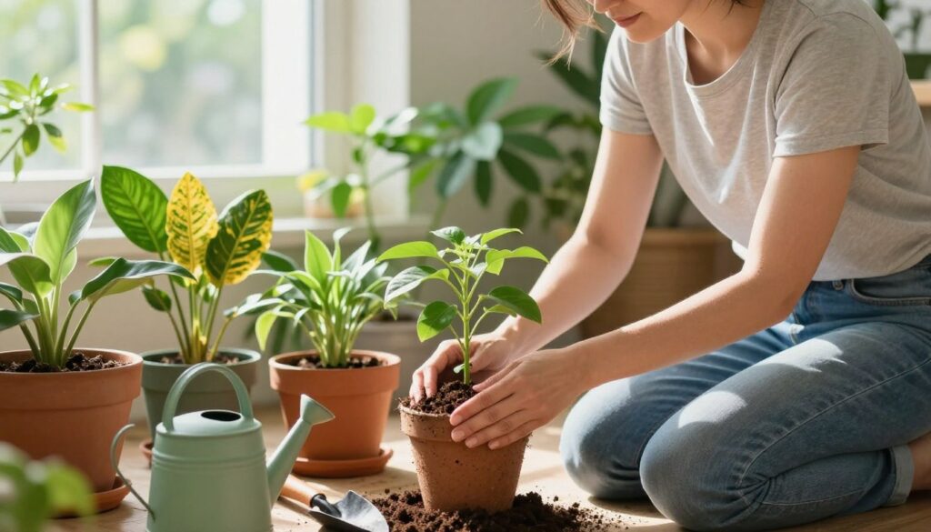 tecniche irrigazione rinvaso piante