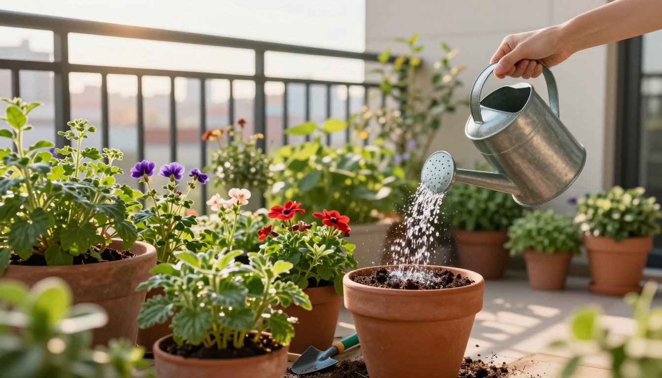 Come bagnare le piante sul balcone quando si va in vacanza?