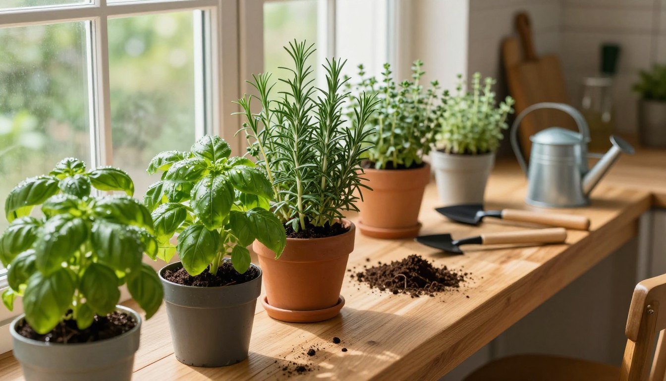 erbe aromatiche in casa inverno