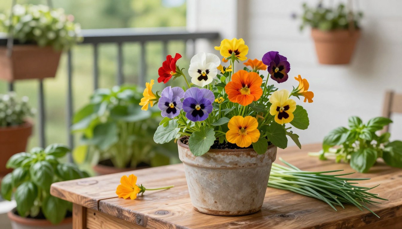 Quali fiori commestibili si possono coltivare facilmente in vaso?