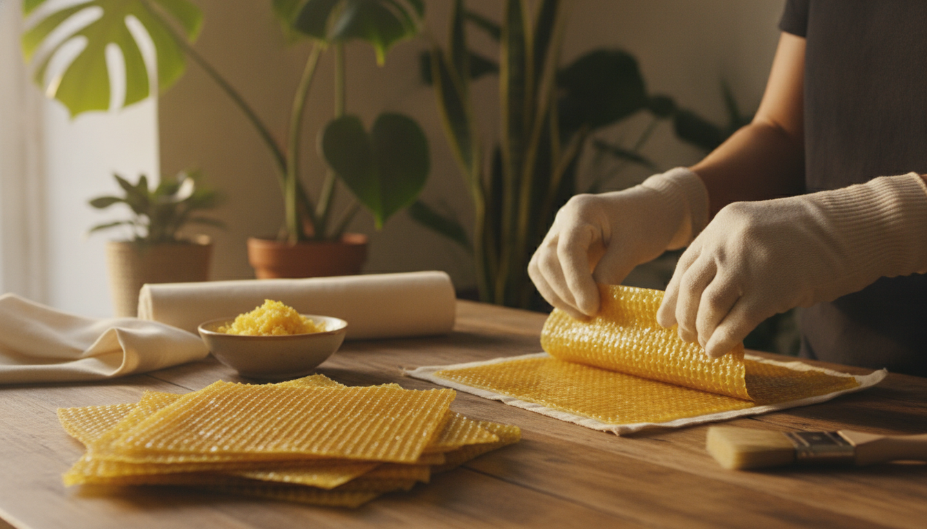 Come fare in casa i fogli in cera d’api per sostituire la pellicola?